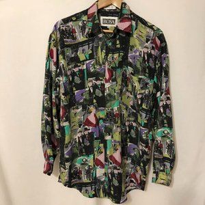 Bosa Vintage Men's Superior Silk Long Sleeve Shirt
